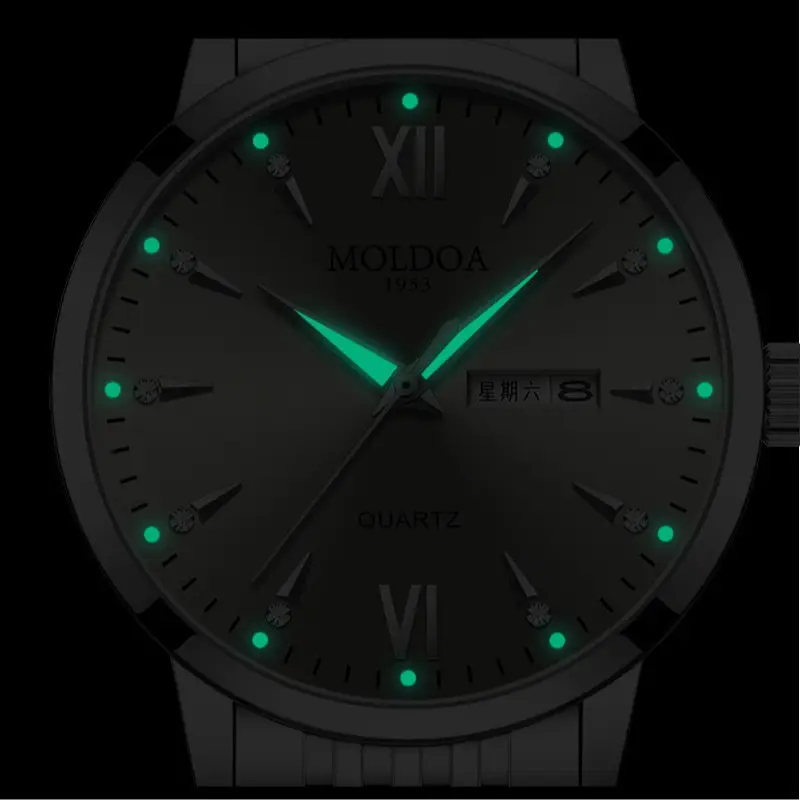 Fake mechanical watch full-automatic men's watch men's hollow waterproof tide luminous double calendar trembles fast hand a generation of hair - Image 4
