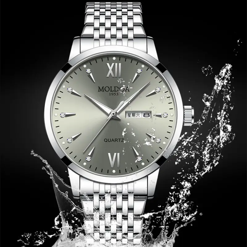Fake mechanical watch full-automatic men's watch men's hollow waterproof tide luminous double calendar trembles fast hand a generation of hair - Image 5