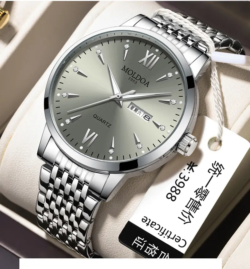 Fake mechanical watch full-automatic men's watch men's hollow waterproof tide luminous double calendar trembles fast hand a generation of hair — feature 11