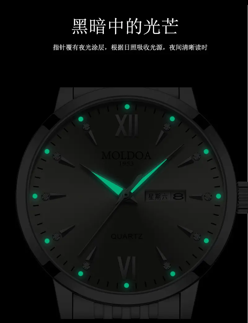 Fake mechanical watch full-automatic men's watch men's hollow waterproof tide luminous double calendar trembles fast hand a generation of hair — feature 7