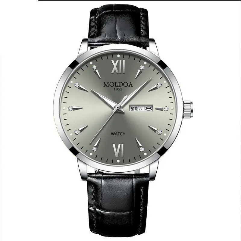 Fake mechanical watch full-automatic men's watch men's hollow waterproof tide luminous double calendar trembles fast hand a generation of hair - Image 2
