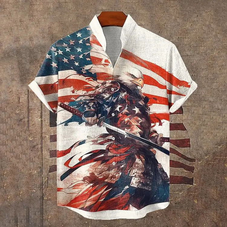 3D Digital Printed Fish Art Short Sleeve Collar T-Shirt - Image 2