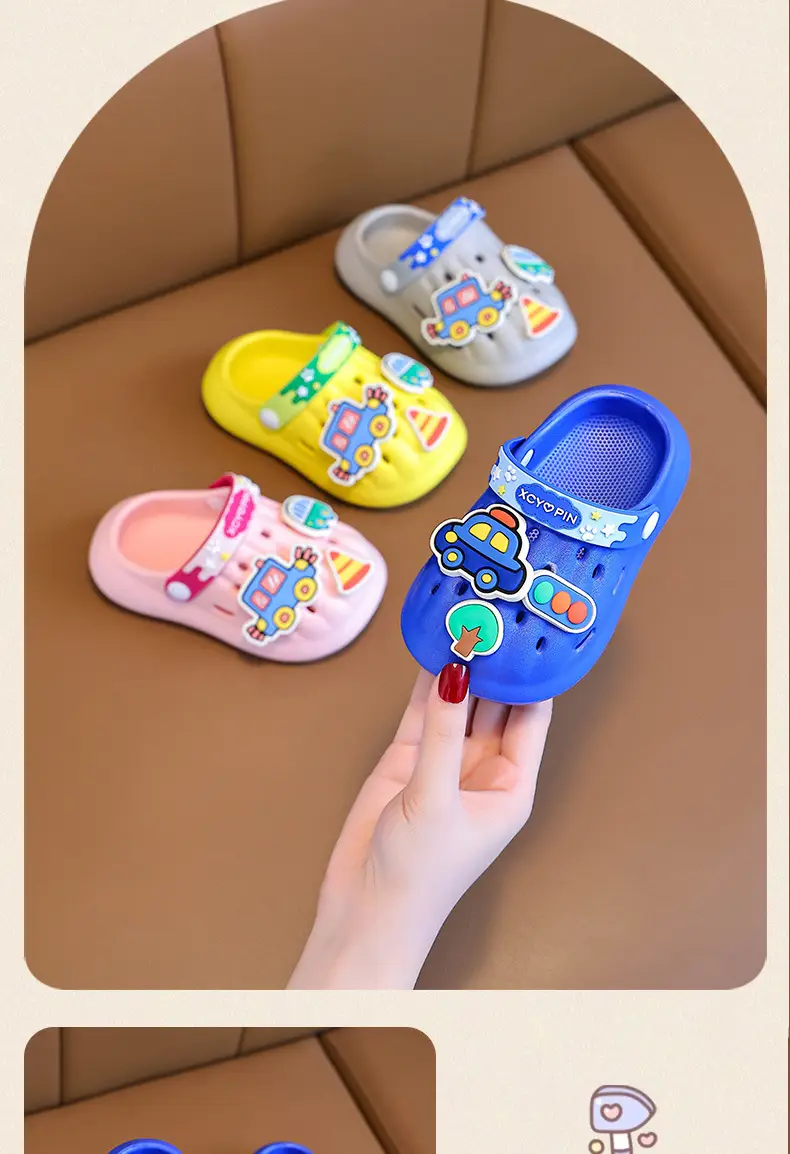 Blue Cartoon Baby Slippers for Boys Summer — feature 12