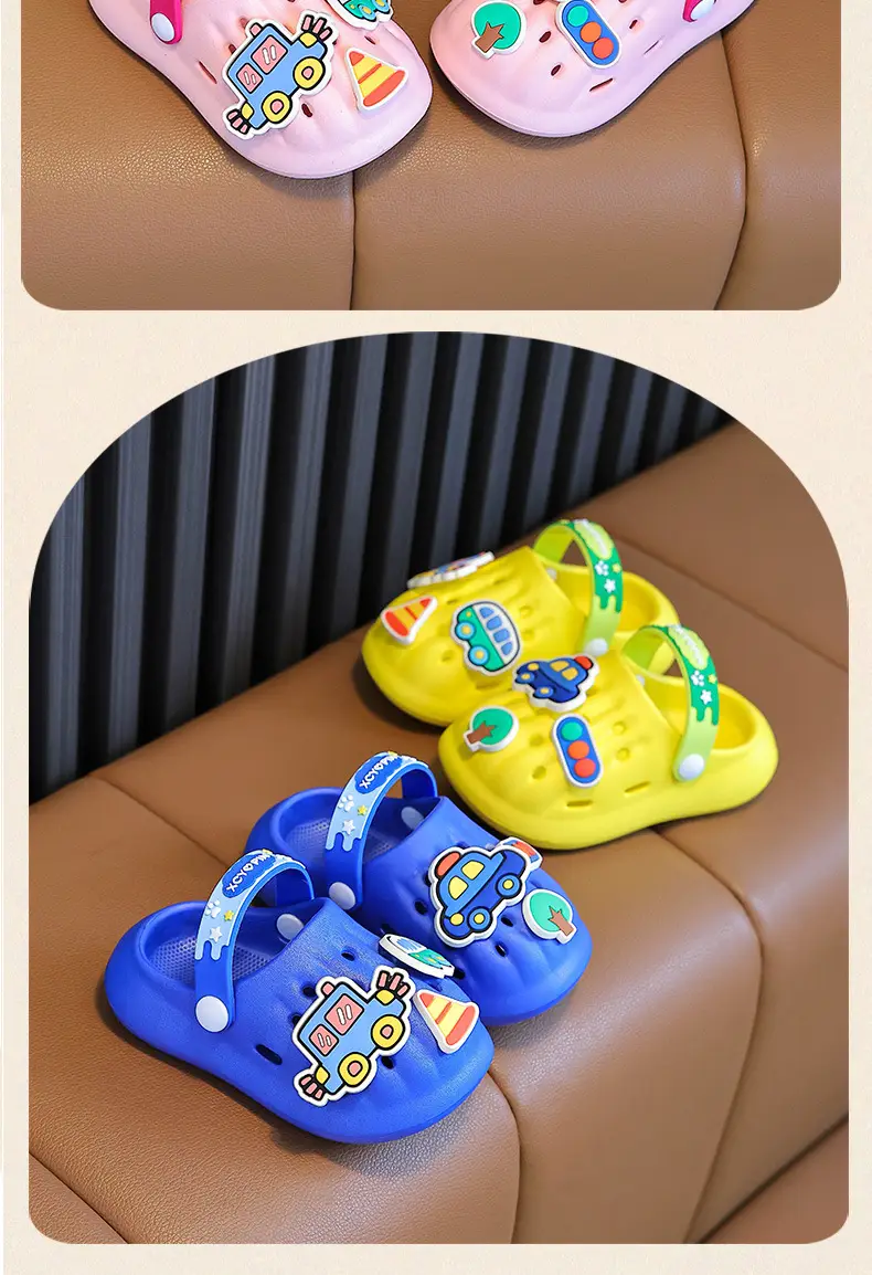 Blue Cartoon Baby Slippers for Boys Summer — feature 19