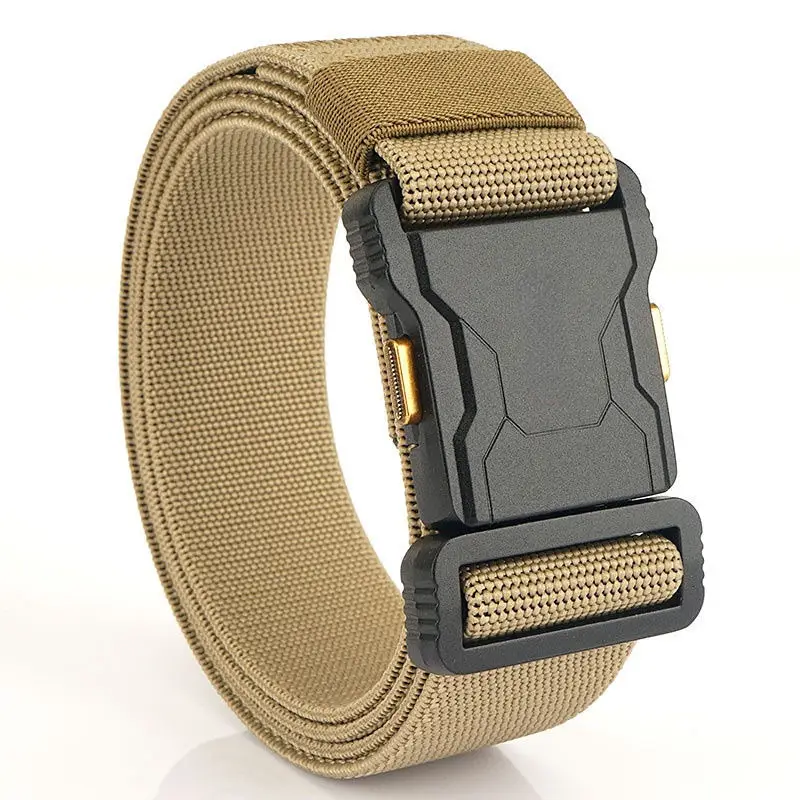Men's Tactical Belt Canvas Strap Alloy Buckle - Image 9