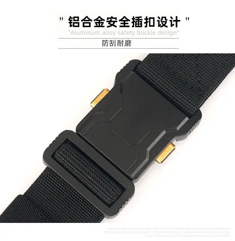 Men's Tactical Belt Canvas Strap Alloy Buckle — feature 12