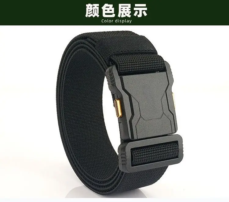 Men's Tactical Belt Canvas Strap Alloy Buckle — feature 15