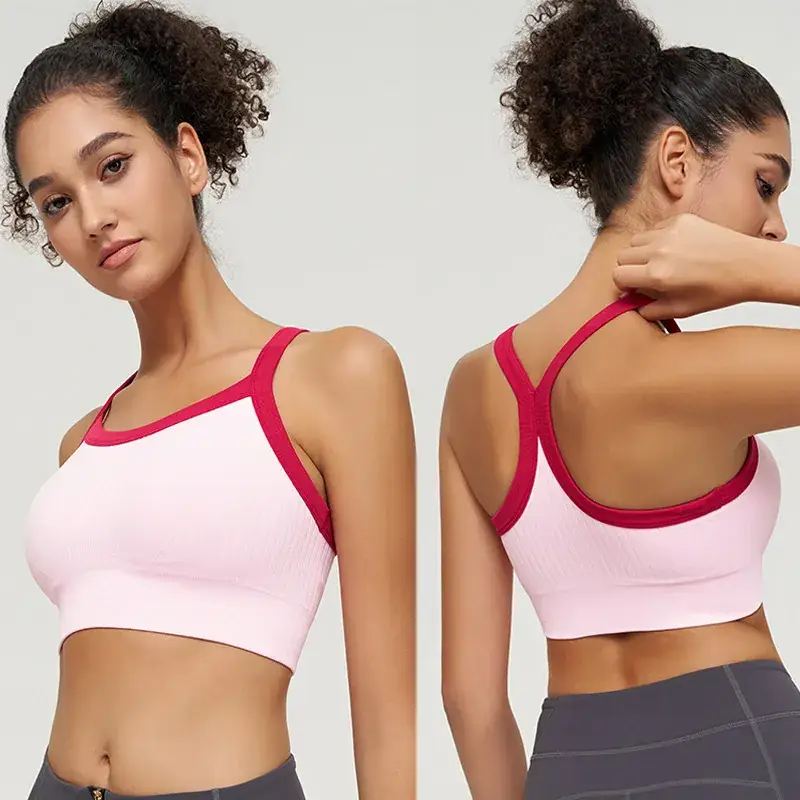 Seamless Padded Yoga Tank Top Quick Dry Backless - Image 3