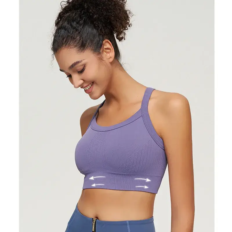 Seamless Padded Yoga Tank Top Quick Dry Backless - Image 5