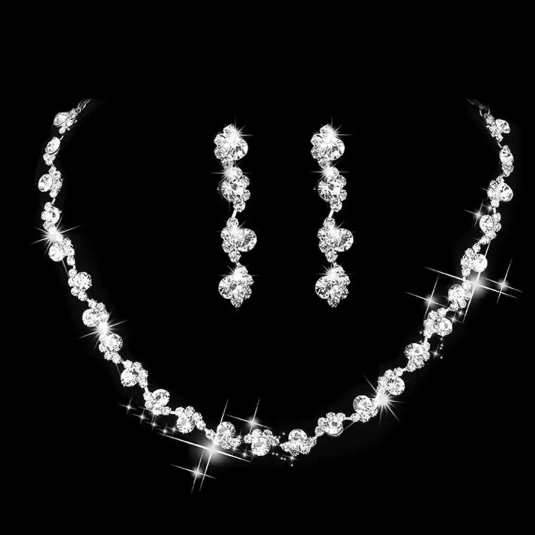 Princess 2-Piece Crystal Necklace & Earrings Set — feature 6