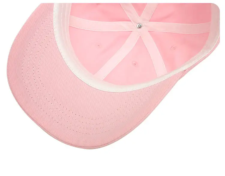 Pink Kids Baseball Cap Lightweight Embroidered — feature 21