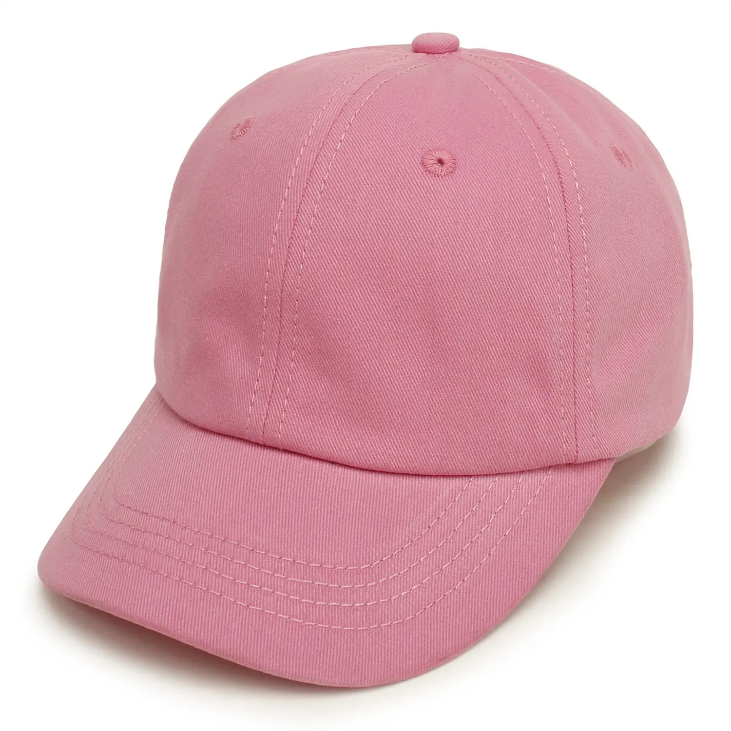 Pink Kids Baseball Cap Lightweight Embroidered - Image 7