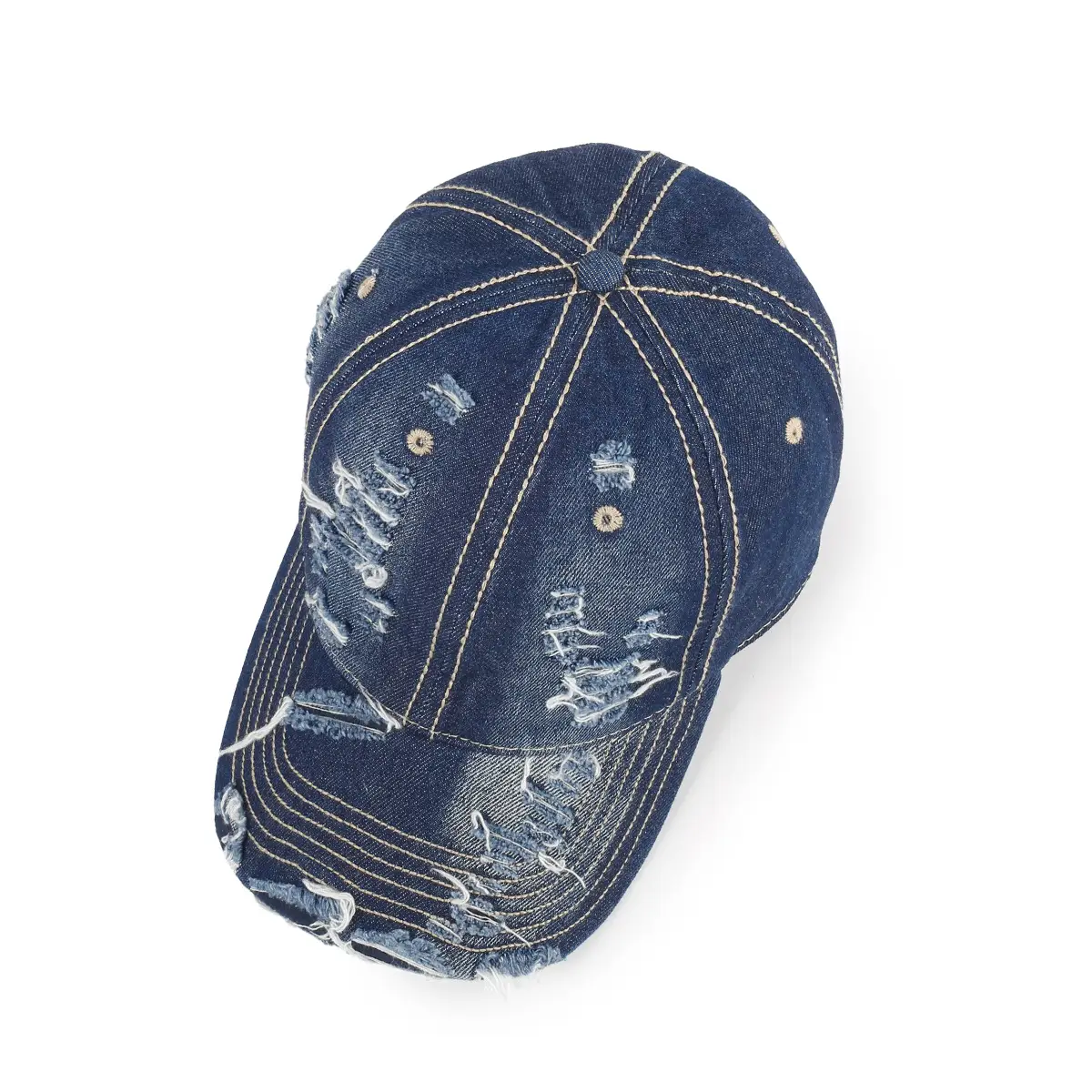 Women Denim Distressed Cap Men Sun Hat 48H — feature 9