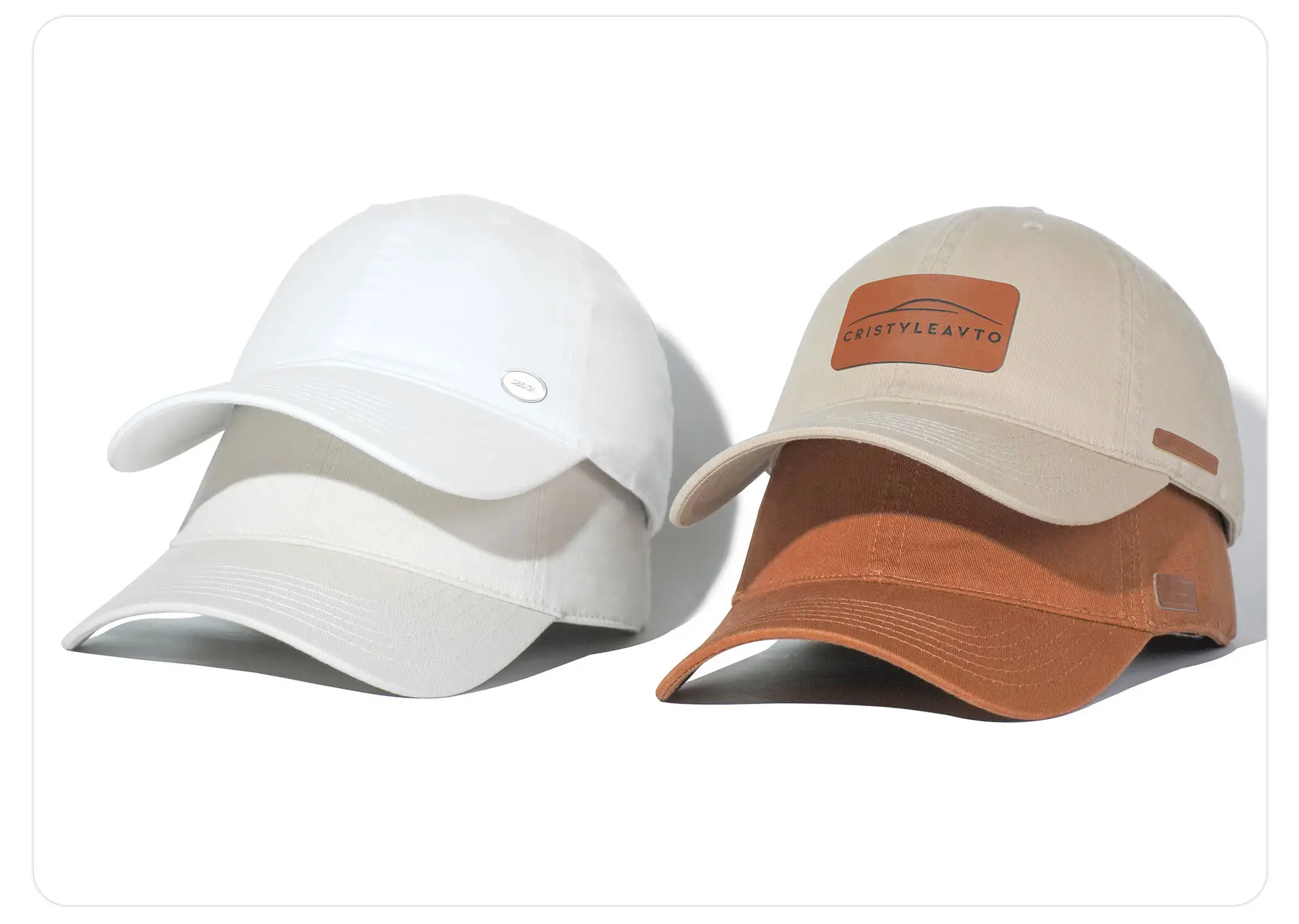 100% Pure Cotton Logo Baseball Caps with Soft Sunshades — feature 22