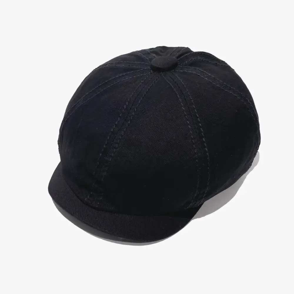 Women's Black Baseball Cap with Embroidered Detail - Image 2