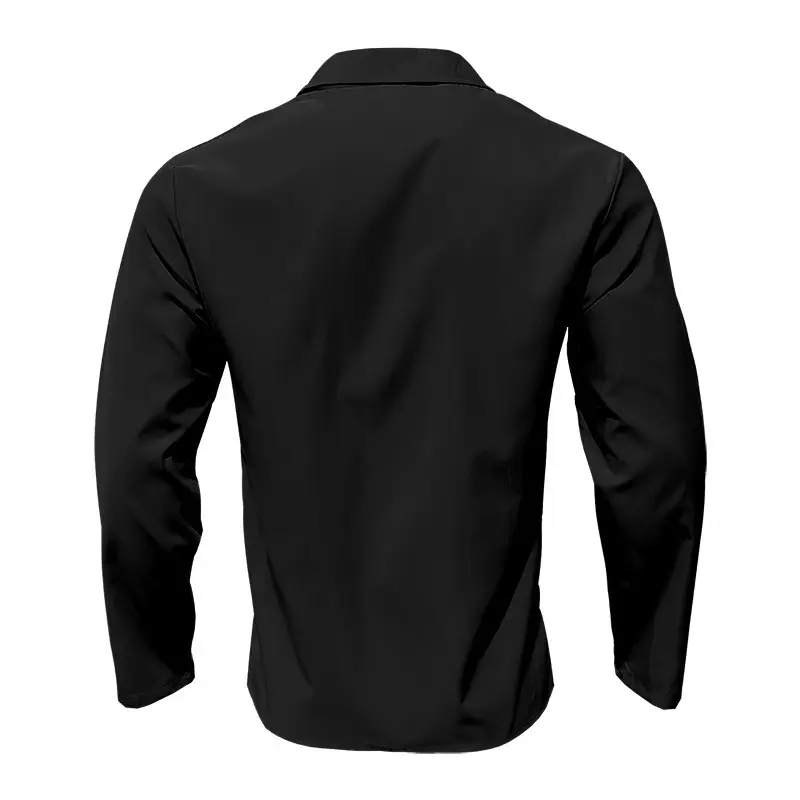 Men's Olive Green Long Sleeve Button Shirt — feature 16
