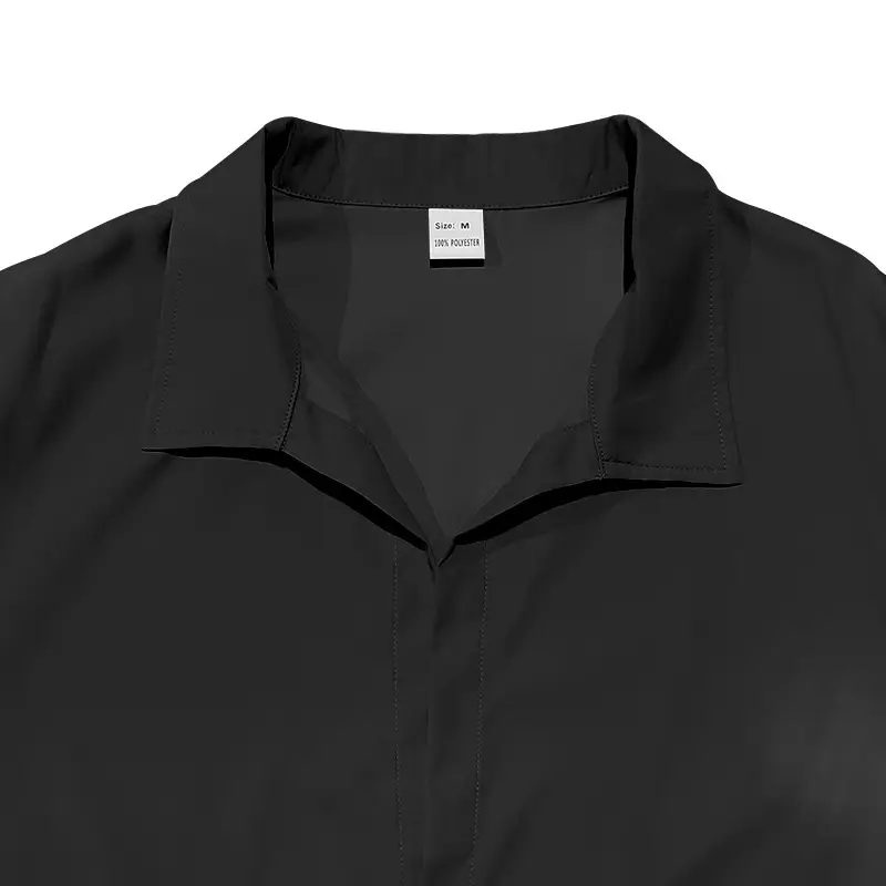 Men's Olive Green Long Sleeve Button Shirt — feature 17