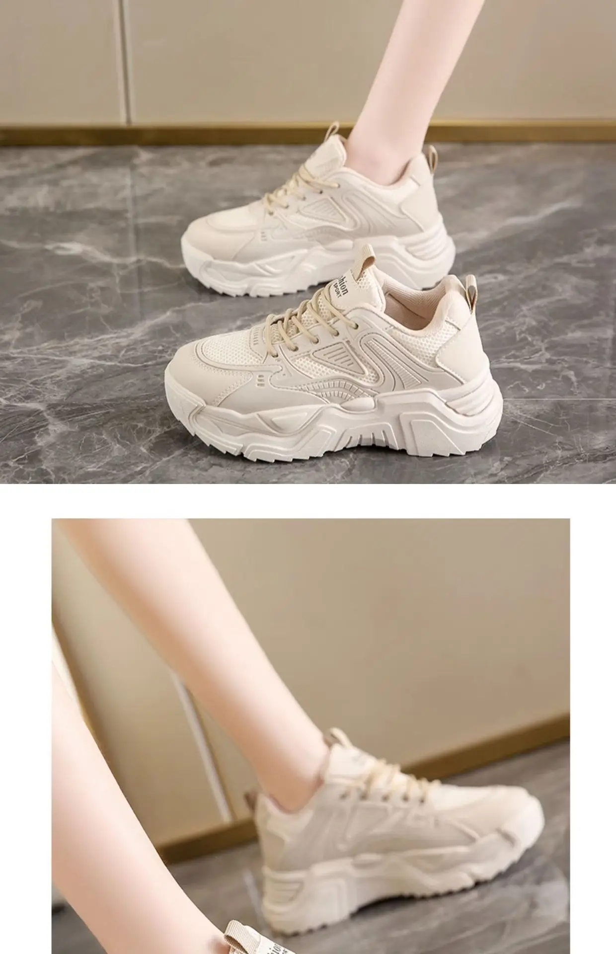 Women Black Thick Casual Shoes Wholesale New Autumn — feature 13