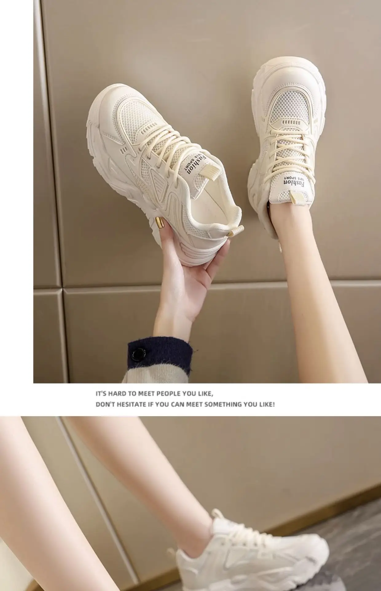Women Black Thick Casual Shoes Wholesale New Autumn — feature 16