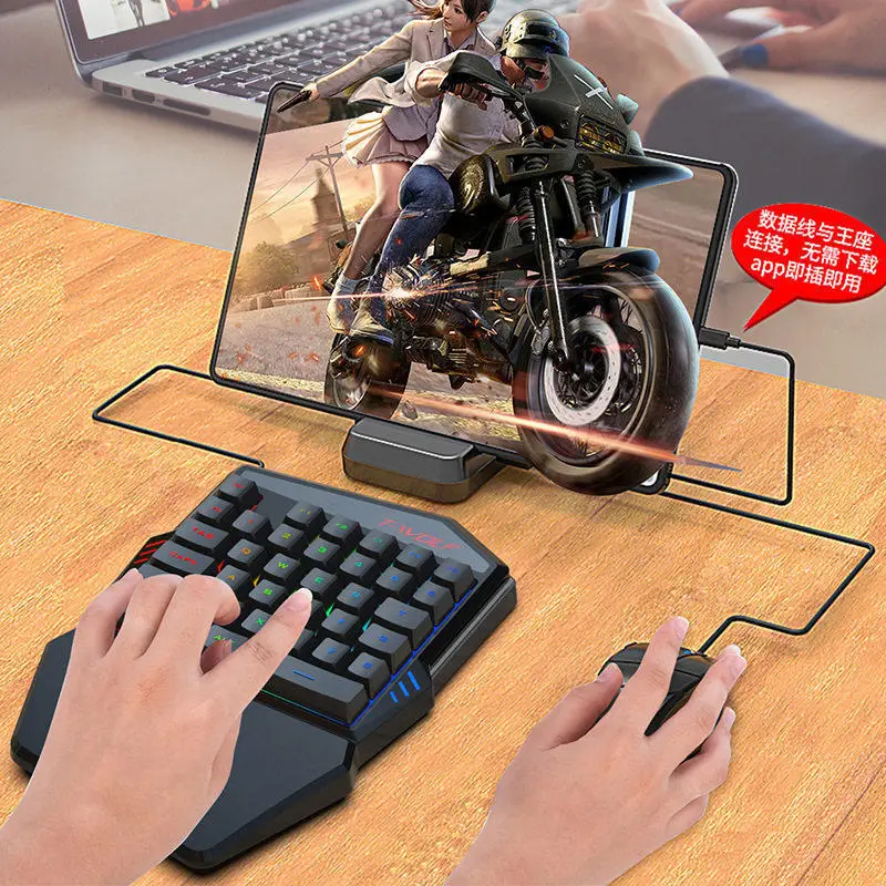 Thunder Wolf T19 One-Handed Gaming Keyboard, One-Handed Key Mouse for Shooting Games, Gaming Keyboard and Mouse Wholesale