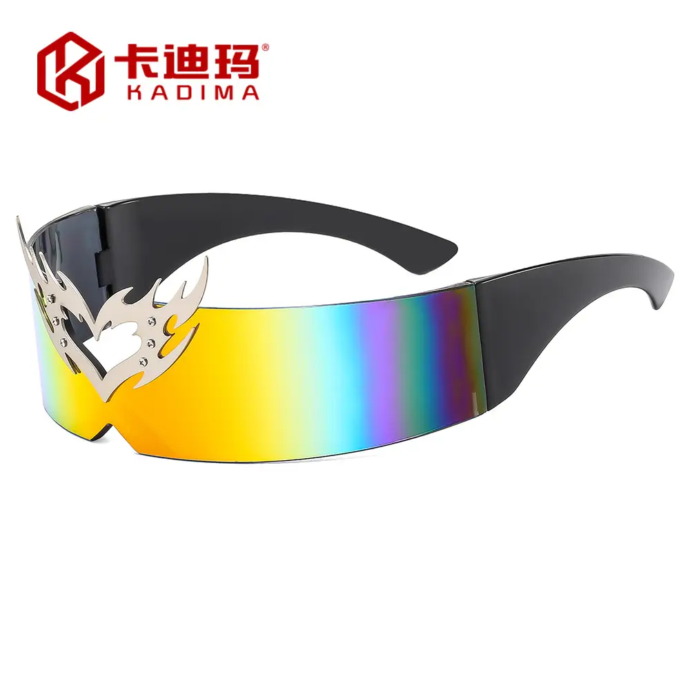 Orange Flame Frame Sunglasses for Men