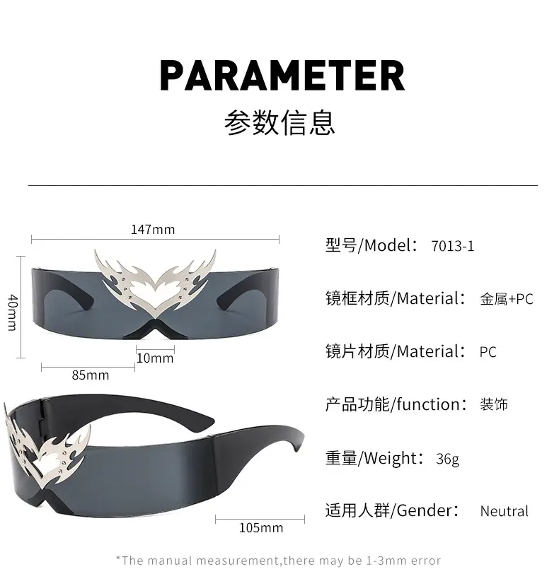 Orange Flame Frame Sunglasses for Men — feature 11