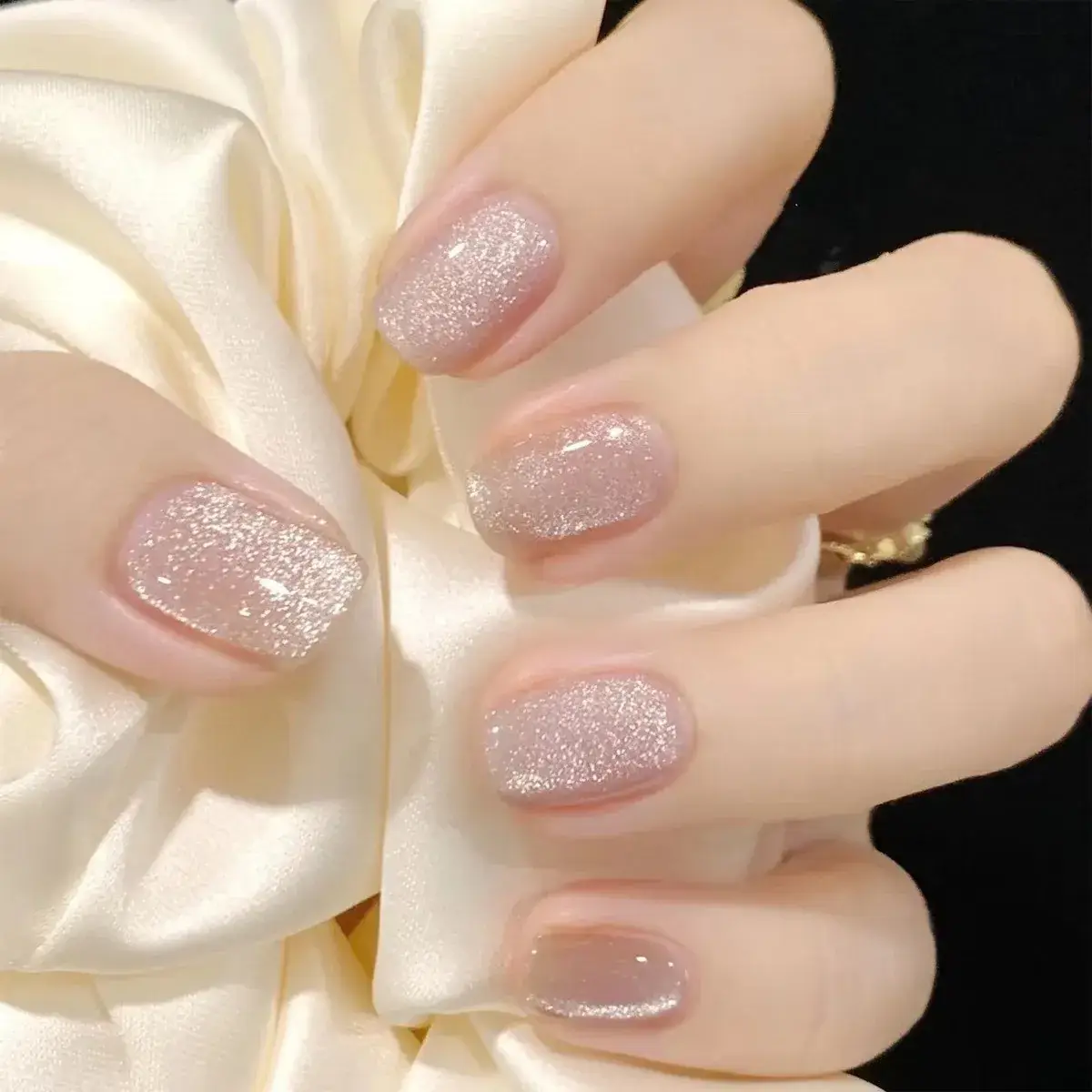 Pink Sparkly Nail Art Set for Girls