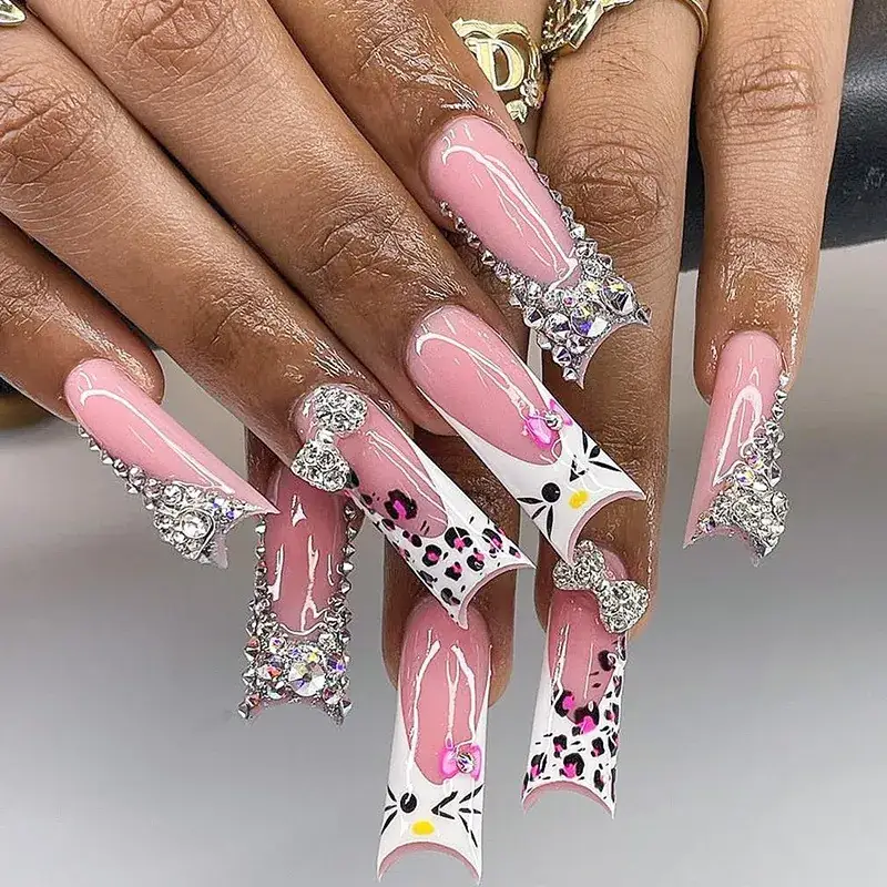 Pink Sparkly Nail Art Set for Girls