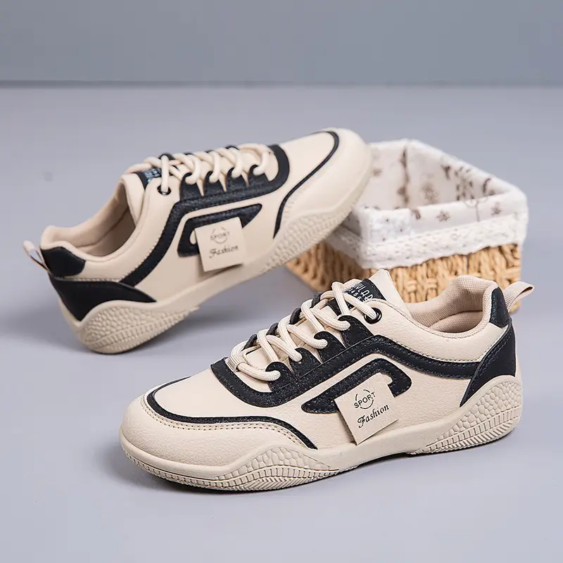 Women's 2025 Leather Casual Sneakers White Non-Slip - Image 4