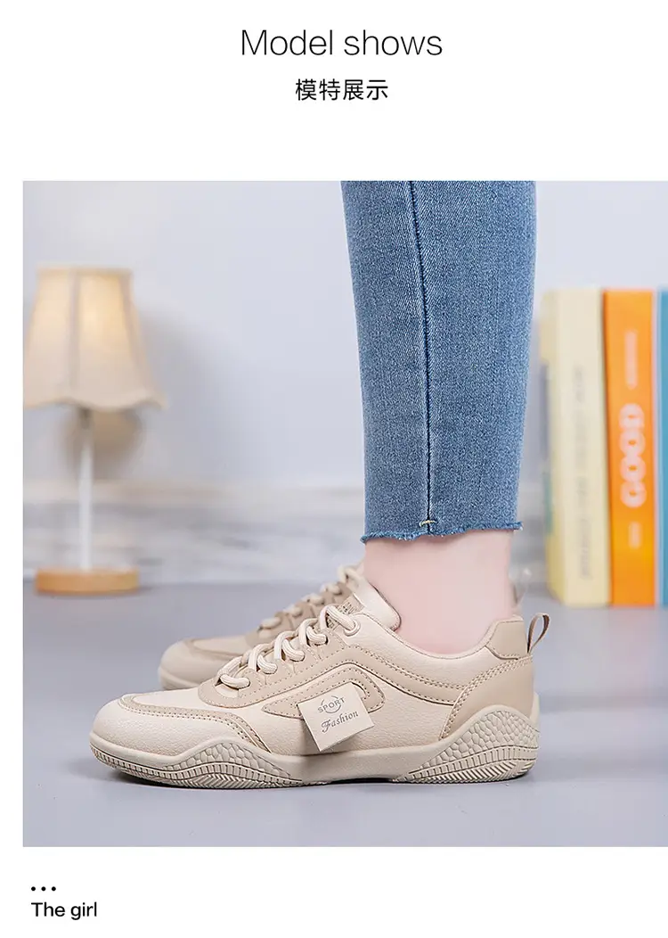 Women's 2025 Leather Casual Sneakers White Non-Slip — feature 14