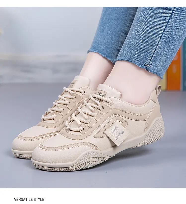Women's 2025 Leather Casual Sneakers White Non-Slip — feature 15