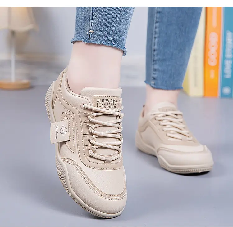 Women's 2025 Leather Casual Sneakers White Non-Slip — feature 17