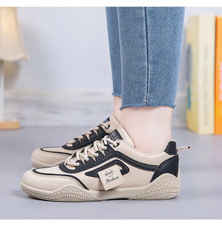 Women's 2025 Leather Casual Sneakers White Non-Slip — feature 18