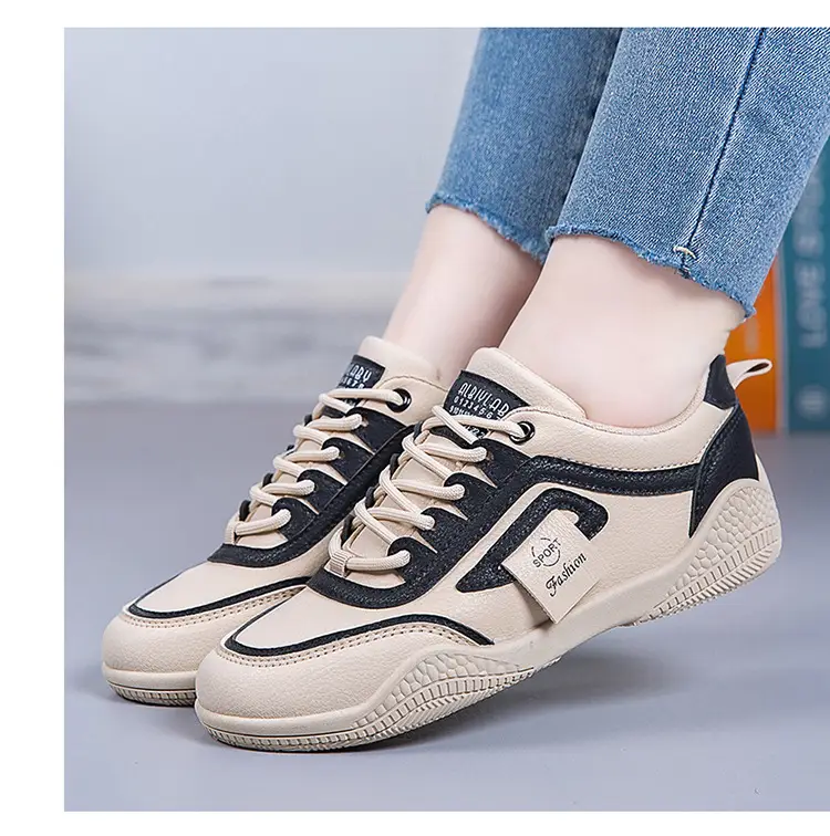 Women's 2025 Leather Casual Sneakers White Non-Slip — feature 19