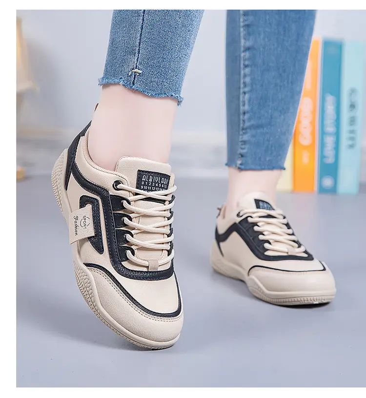 Women's 2025 Leather Casual Sneakers White Non-Slip — feature 20