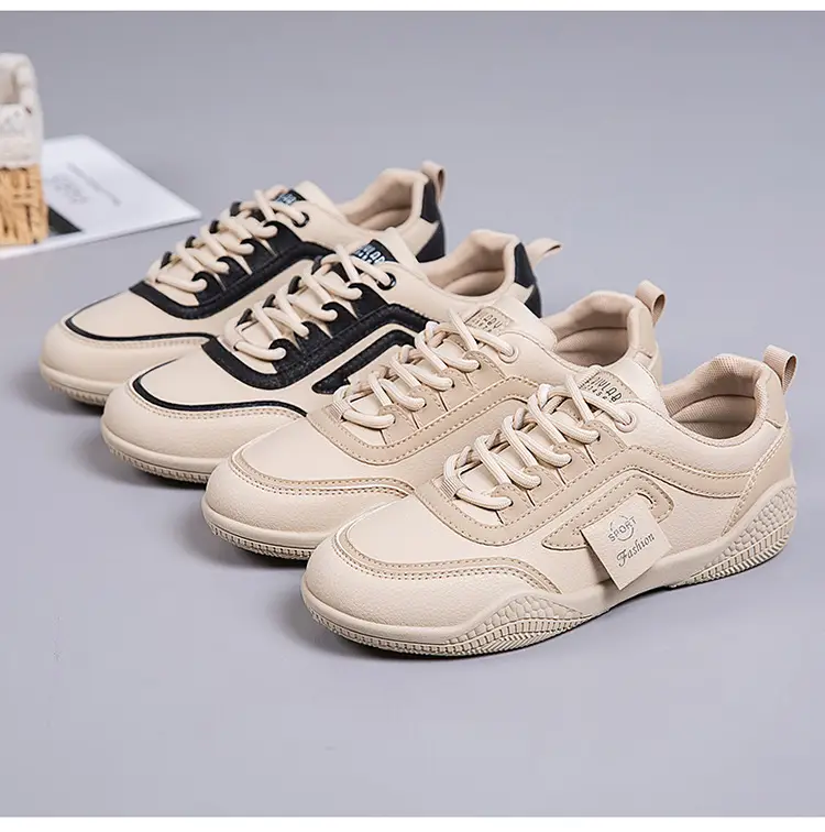 Women's 2025 Leather Casual Sneakers White Non-Slip — feature 23