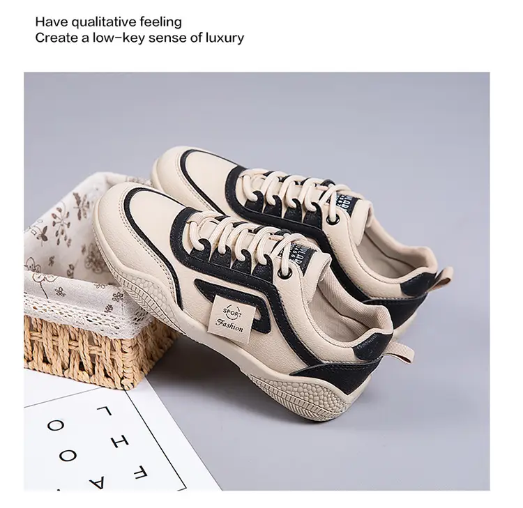 Women's 2025 Leather Casual Sneakers White Non-Slip — feature 26