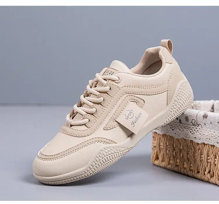 Women's 2025 Leather Casual Sneakers White Non-Slip — feature 27