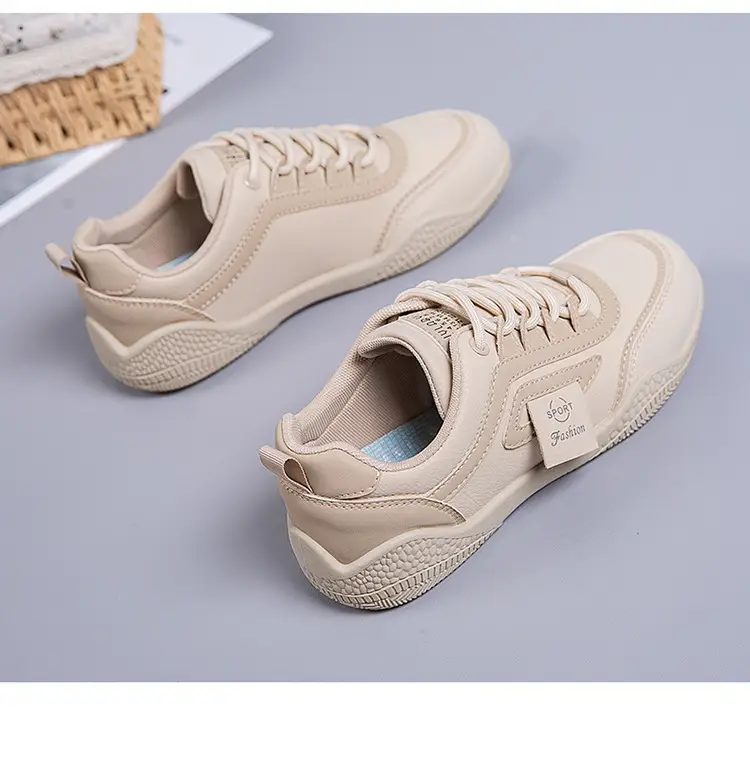 Women's 2025 Leather Casual Sneakers White Non-Slip — feature 28
