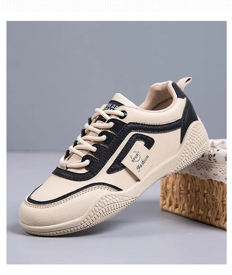 Women's 2025 Leather Casual Sneakers White Non-Slip — feature 5