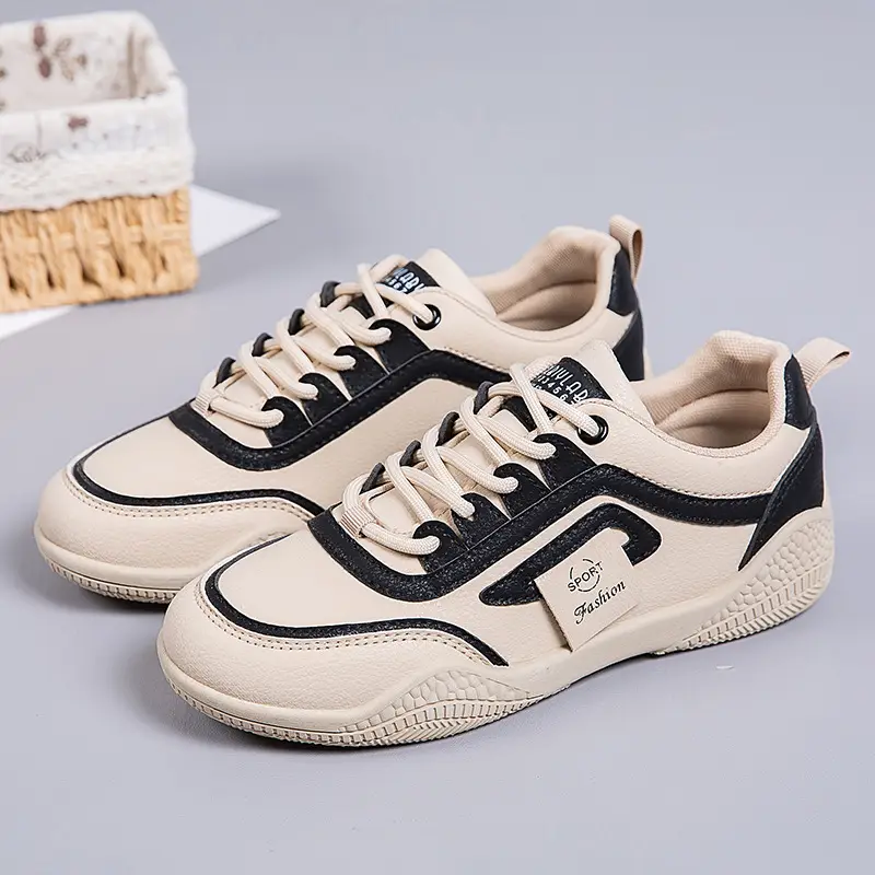 Women's 2025 Leather Casual Sneakers White Non-Slip - Image 2