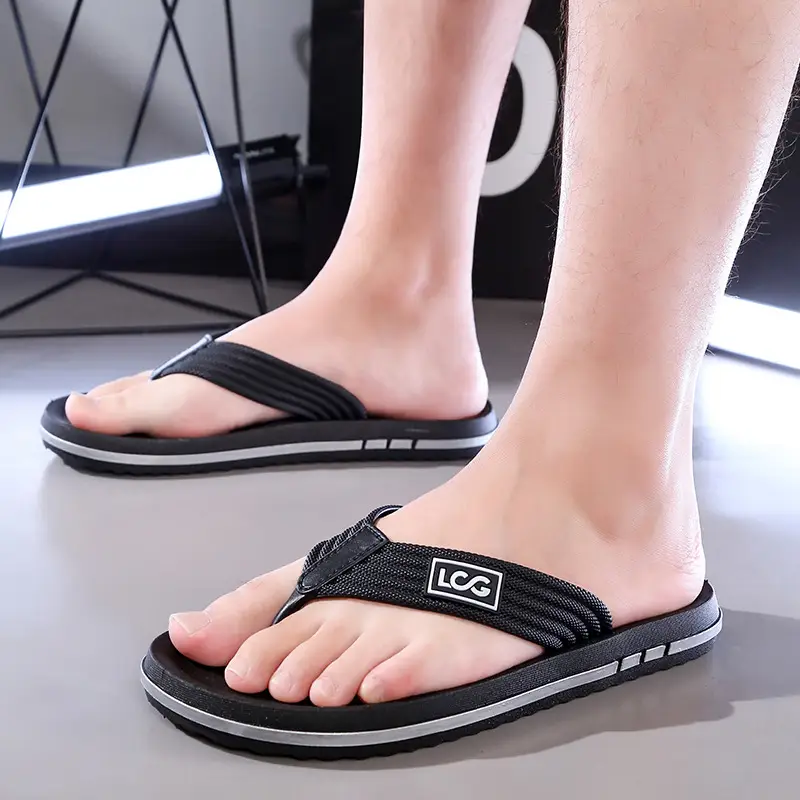 Flip-flops Men's Summer Trendyy Outer Wear Non-slip Anti-odor Flip-flops Sports Soft-soled Wear-resistant Beach Thick-soled Sandals - Image 5