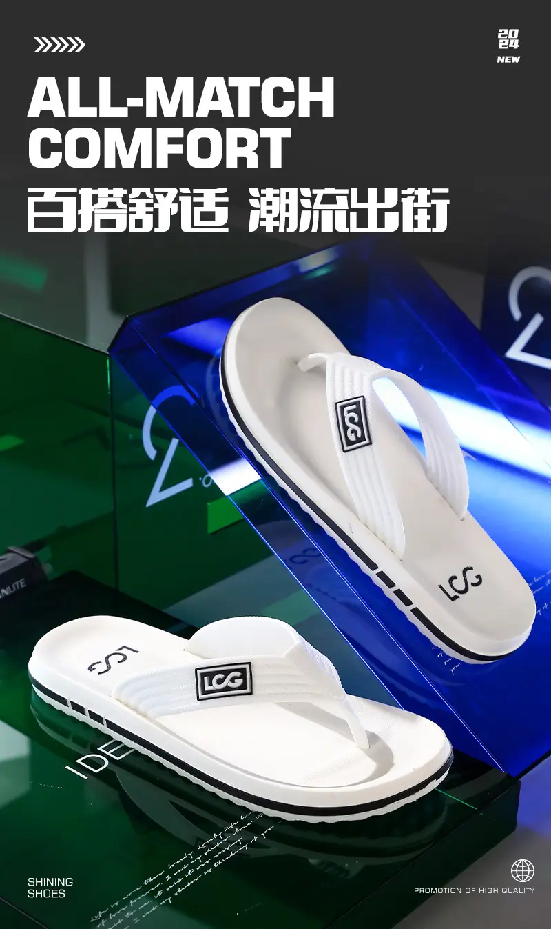 Flip-flops Men's Summer Trendyy Outer Wear Non-slip Anti-odor Flip-flops Sports Soft-soled Wear-resistant Beach Thick-soled Sandals — feature 2