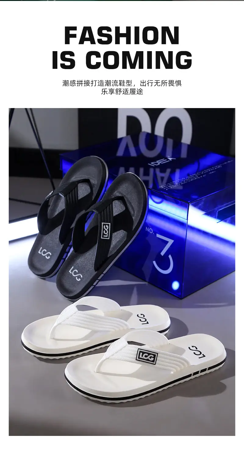 Flip-flops Men's Summer Trendyy Outer Wear Non-slip Anti-odor Flip-flops Sports Soft-soled Wear-resistant Beach Thick-soled Sandals — feature 3