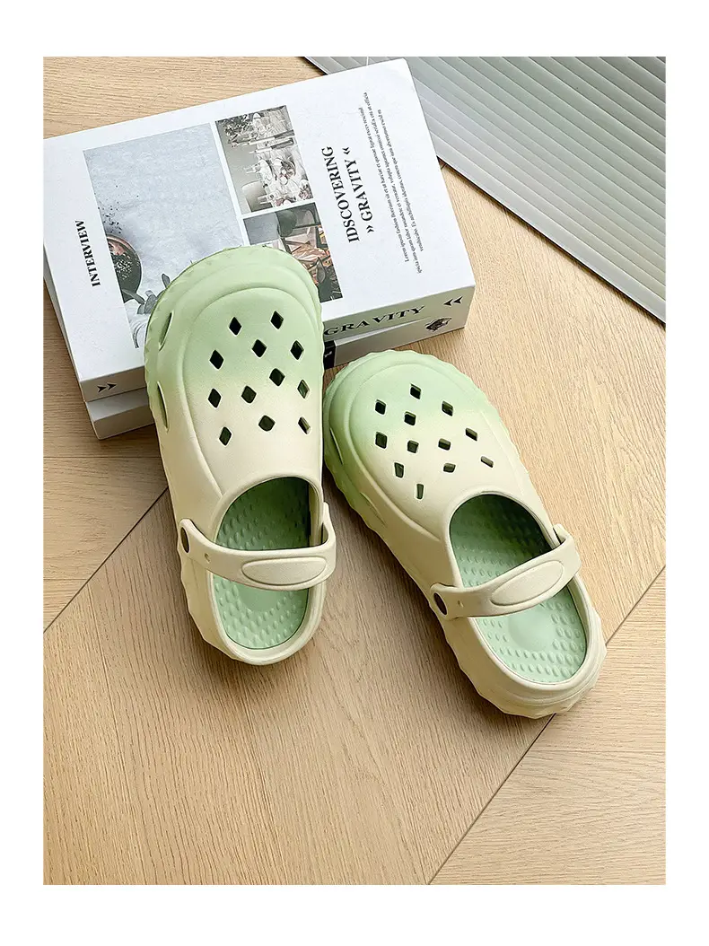Hole Shoes Women's Beach Shoes Summer New Style Outfit Fashionable Platform Shoes Indoor Home Baotou Sandals and Slippers for Women — feature 16