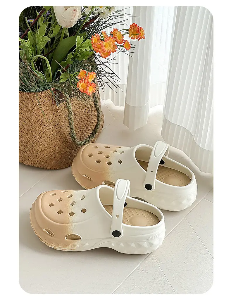 Hole Shoes Women's Beach Shoes Summer New Style Outfit Fashionable Platform Shoes Indoor Home Baotou Sandals and Slippers for Women — feature 19