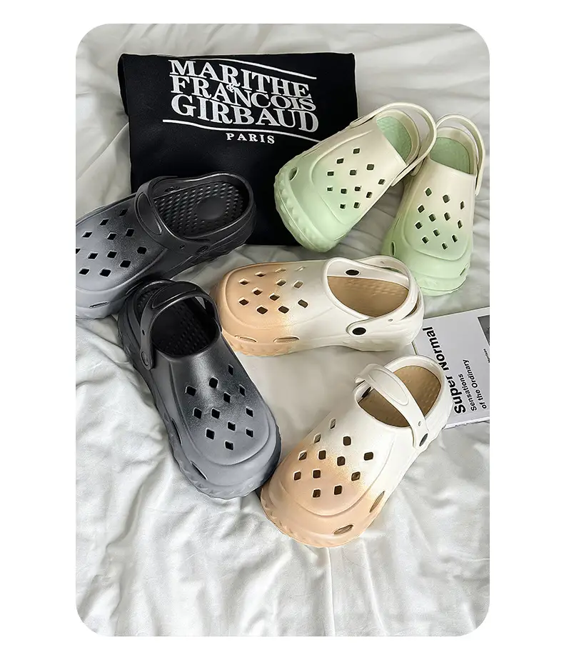 Hole Shoes Women's Beach Shoes Summer New Style Outfit Fashionable Platform Shoes Indoor Home Baotou Sandals and Slippers for Women — feature 20