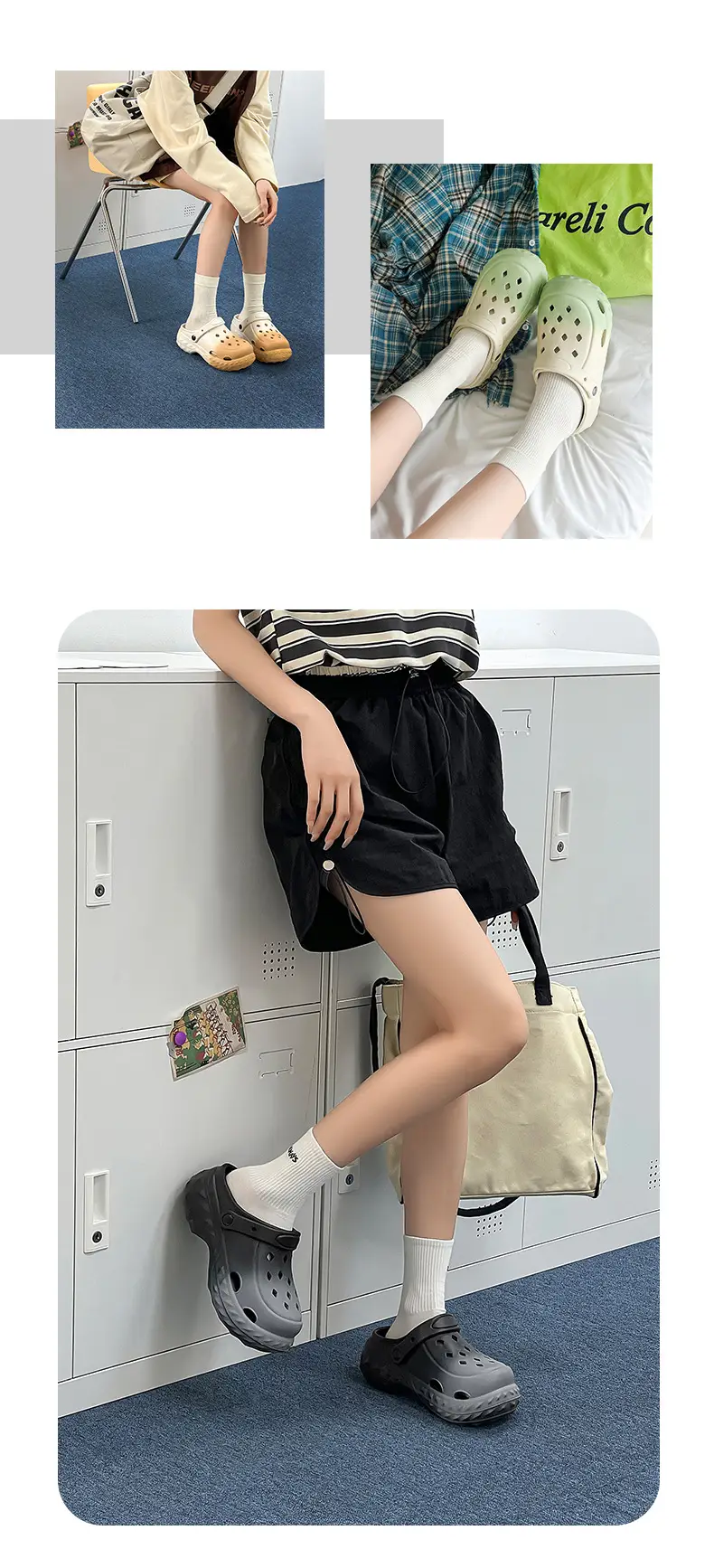 Hole Shoes Women's Beach Shoes Summer New Style Outfit Fashionable Platform Shoes Indoor Home Baotou Sandals and Slippers for Women — feature 9