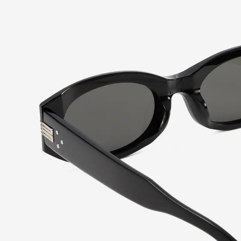 High-End Cat-Eye Sunglasses Black Nylon Lens - Image 6