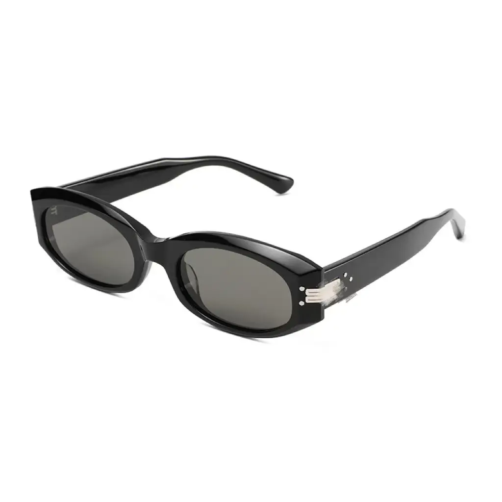 High-End Cat-Eye Sunglasses Black Nylon Lens - Image 7